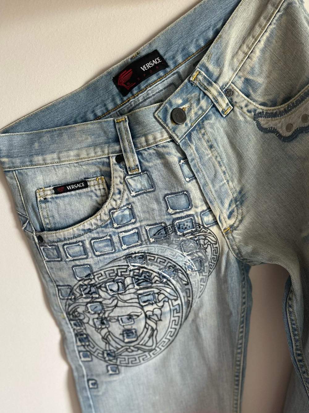 Versace Men’s Embroidered Jeans NWOT